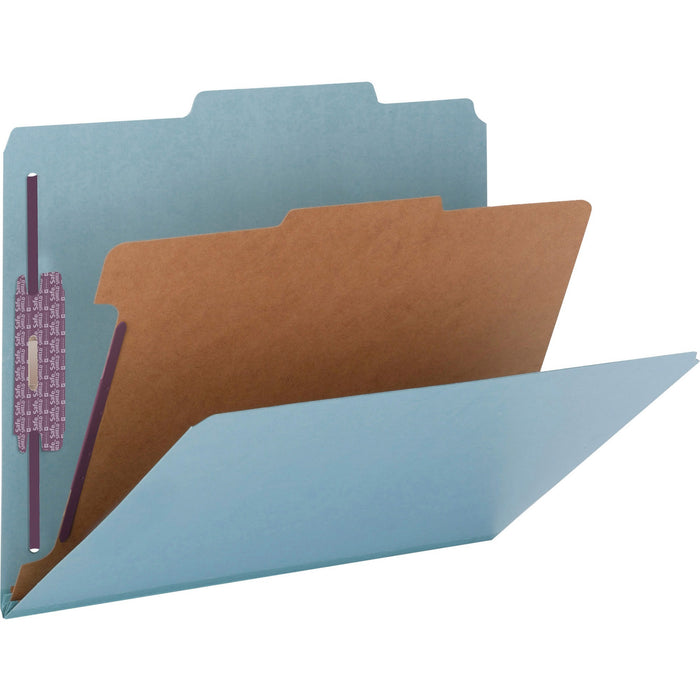 Smead SafeSHIELD 2/5 Tab Cut Letter Recycled Classification Folder - SMD13730