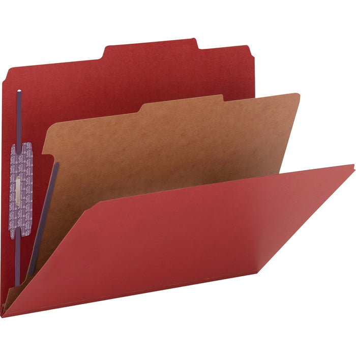 Smead SafeSHIELD 2/5 Tab Cut Letter Recycled Classification Folder - SMD13731