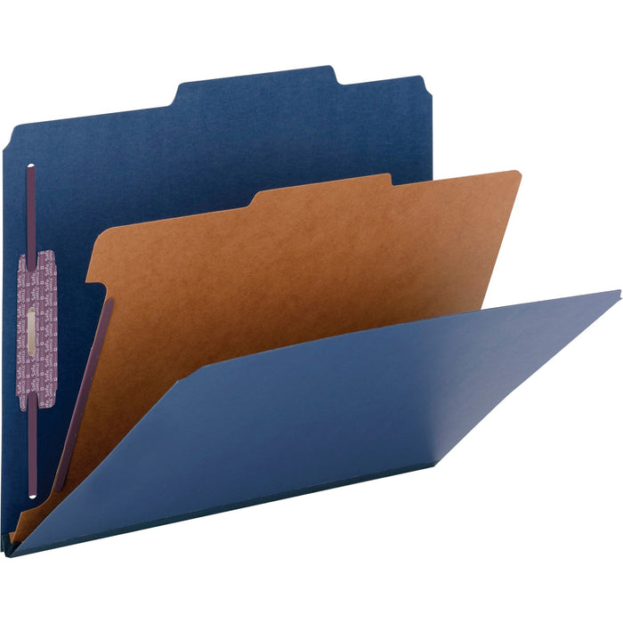 Smead SafeSHIELD 2/5 Tab Cut Letter Recycled Classification Folder - SMD13732