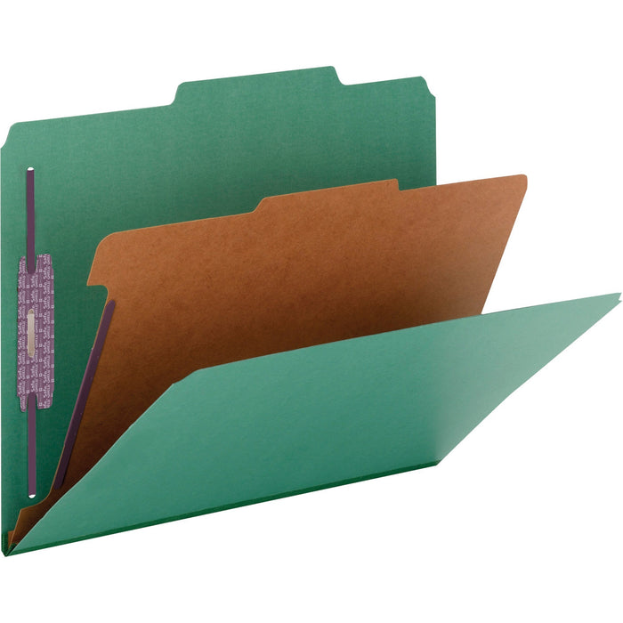 Smead SafeSHIELD 2/5 Tab Cut Letter Recycled Classification Folder - SMD13733