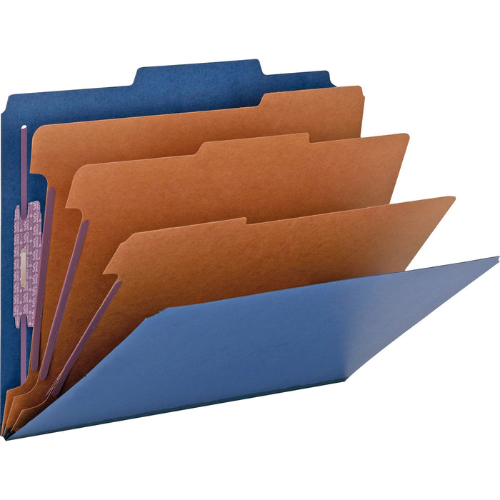Smead SafeSHIELD 2/5 Tab Cut Letter Recycled Classification Folder - SMD14096
