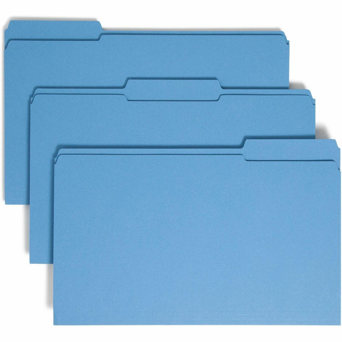 Smead Colored 1/3 Tab Cut Legal Recycled Top Tab File Folder - SMD17034