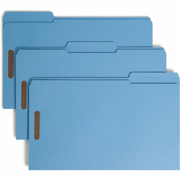 Smead Colored 1/3 Tab Cut Legal Recycled Fastener Folder - SMD17040