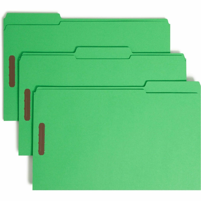 Smead Colored 1/3 Tab Cut Legal Recycled Fastener Folder - SMD17140