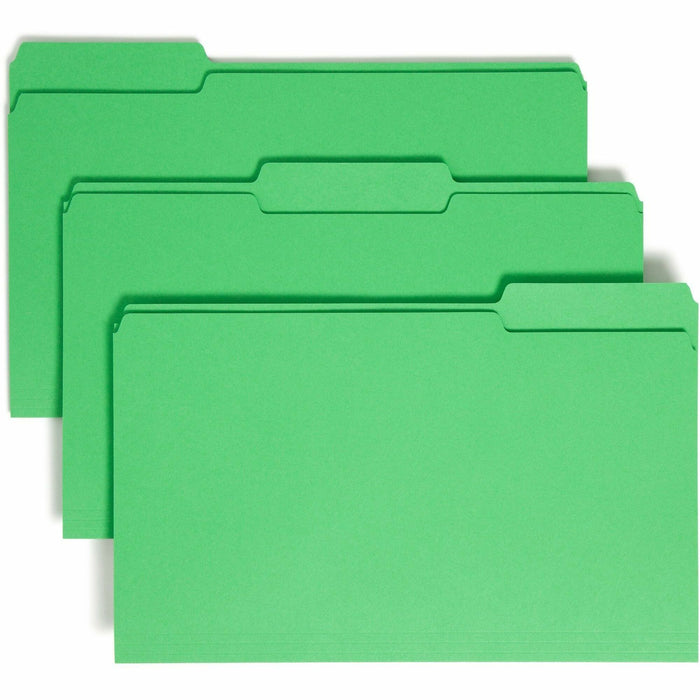 Smead Colored 1/3 Tab Cut Legal Recycled Top Tab File Folder - SMD17143