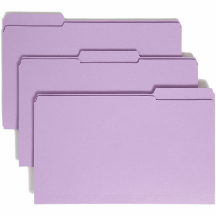 Smead Colored 1/3 Tab Cut Legal Recycled Top Tab File Folder - SMD17434