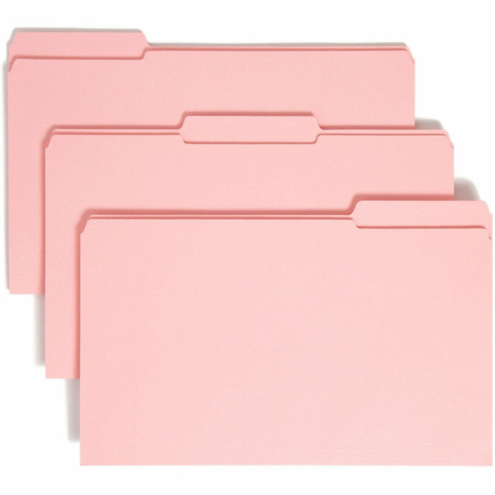 Smead Colored 1/3 Tab Cut Legal Recycled Top Tab File Folder - SMD17634