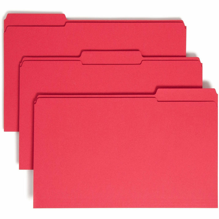 Smead Colored 1/3 Tab Cut Legal Recycled Top Tab File Folder - SMD17734