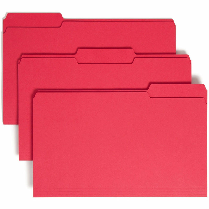 Smead Colored 1/3 Tab Cut Legal Recycled Top Tab File Folder - SMD17743