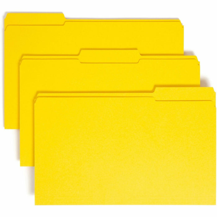 Smead Colored 1/3 Tab Cut Legal Recycled Top Tab File Folder - SMD17934