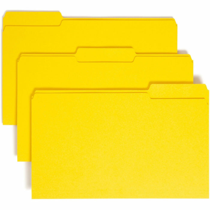 Smead Colored 1/3 Tab Cut Legal Recycled Top Tab File Folder - SMD17943