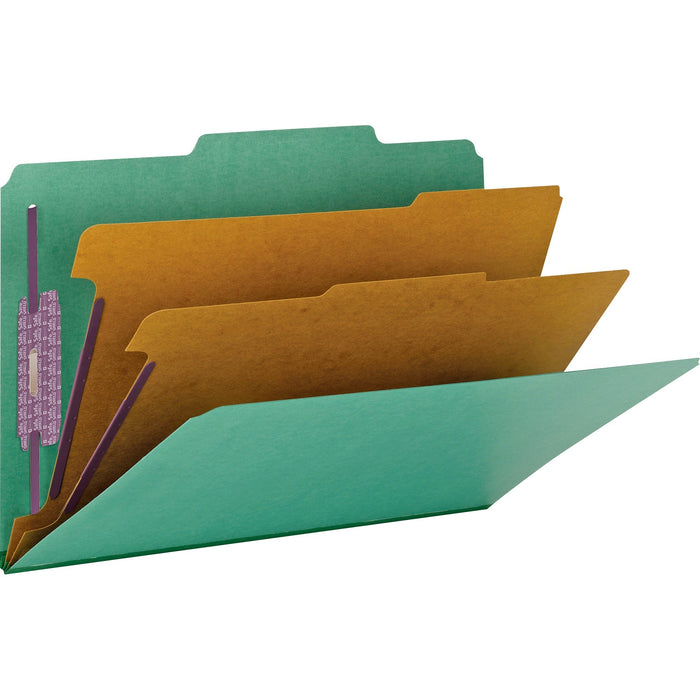 Smead SafeSHIELD 2/5 Tab Cut Legal Recycled Classification Folder - SMD19033