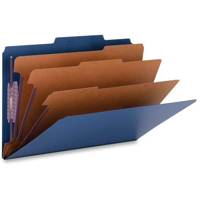 Smead SafeSHIELD 2/5 Tab Cut Legal Recycled Classification Folder - SMD19096