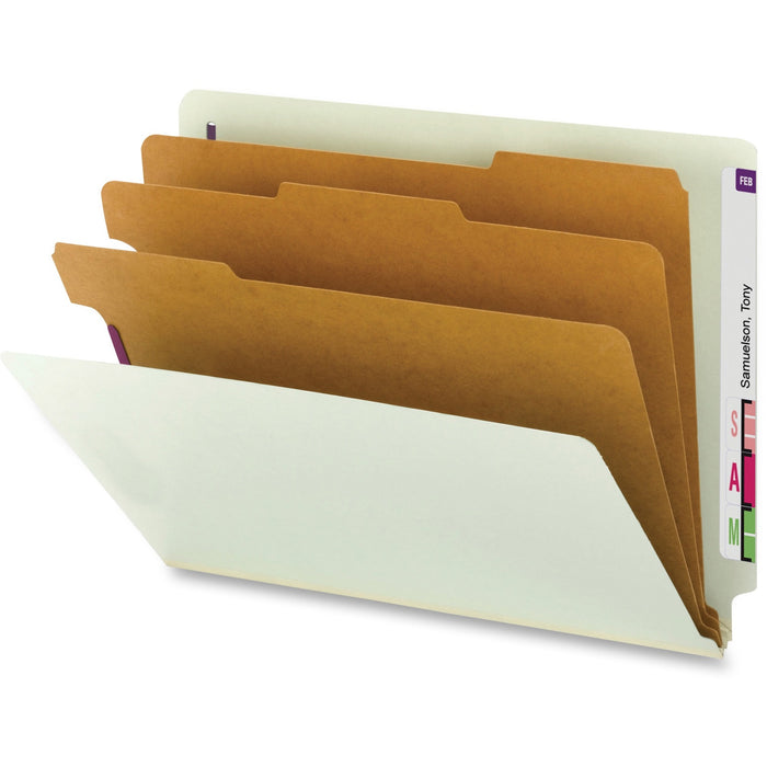 Smead 1/3 Tab Cut Letter Recycled Classification Folder - SMD26820