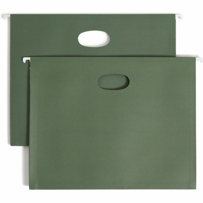 Smead Hanging File Pockets, 3-1/2 Inch Expansion, Letter Size, Standard Green, 10 Per Box (64220) - SMD64220