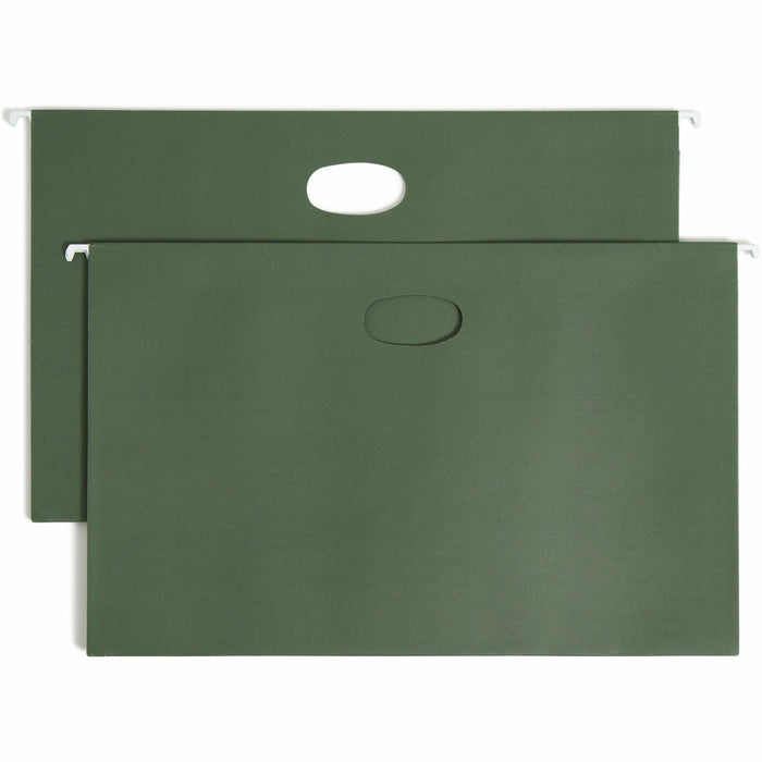 Smead Hanging File Pockets, 3-1/2 Inch Expansion, Legal Size, Standard Green, 10 Per Box (64320) - SMD64320