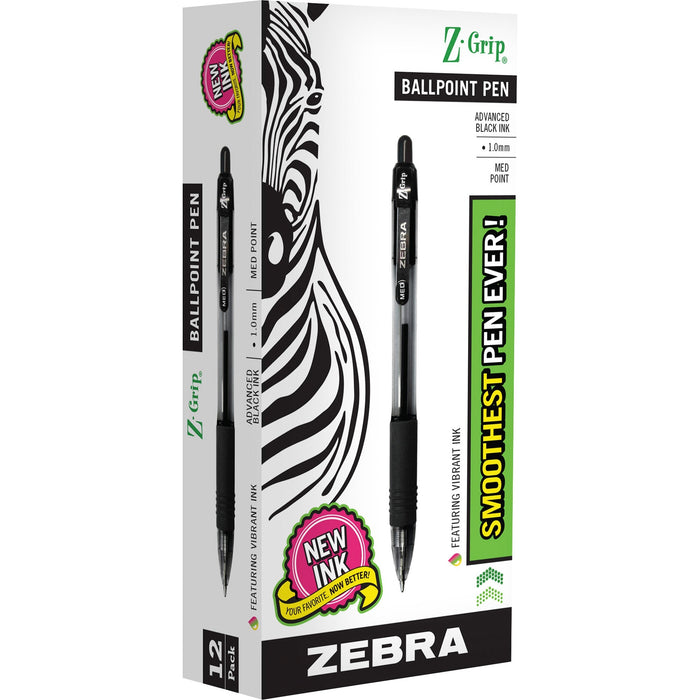 Zebra Z-Grip Retractable Ballpoint Pens - ZEB22210