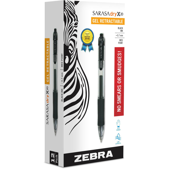 Zebra SARASA dry X20 Retractable Gel Pen - ZEB46810