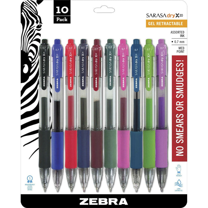 Zebra SARASA dry X20 Retractable Gel Pen - ZEB46881