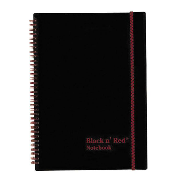 Black n' Red Polypropylene Notebook - Letter - JDKK66652