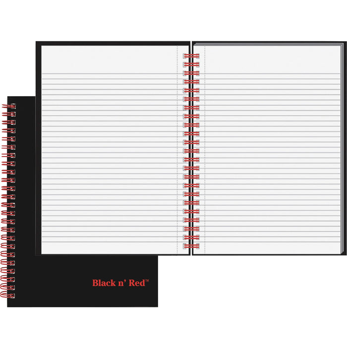 Black n' Red Wirebound Ruled Notebook - A5 - JDKL67000