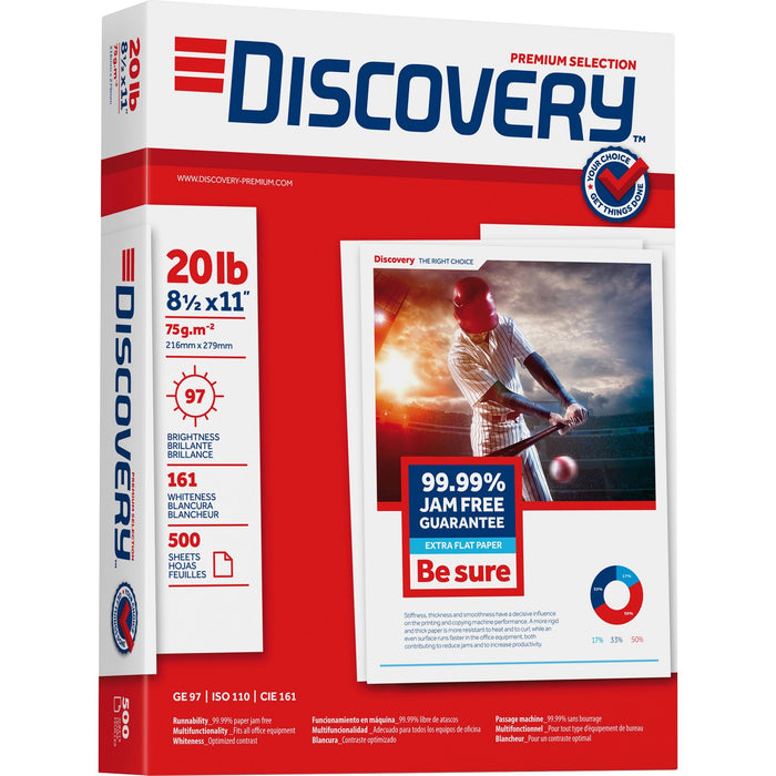 Discovery Premium Multipurpose Paper - Anti-Jam - White - SNA12534