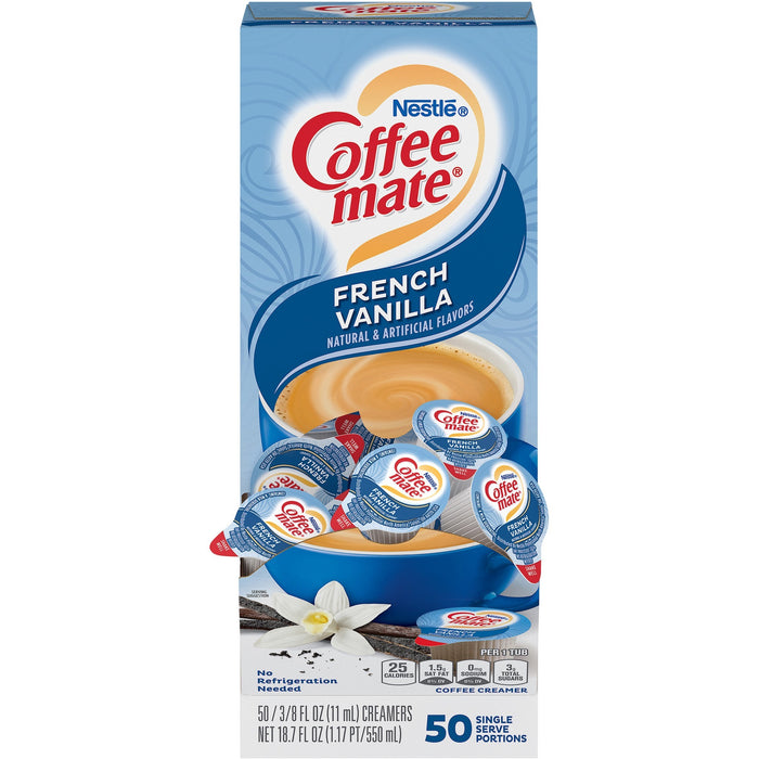 Coffee mate French Vanilla Gluten-Free Liquid Creamer - Single-Serve Tubs - NES35170