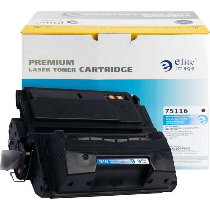 Elite Image Remanufactured Toner Cartridge - Alternative for HP 42X (Q5942X) - ELI75116