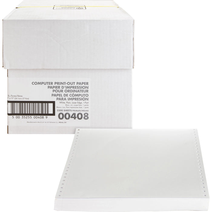 Sparco Perforated Blank Computer Paper - SPR00408