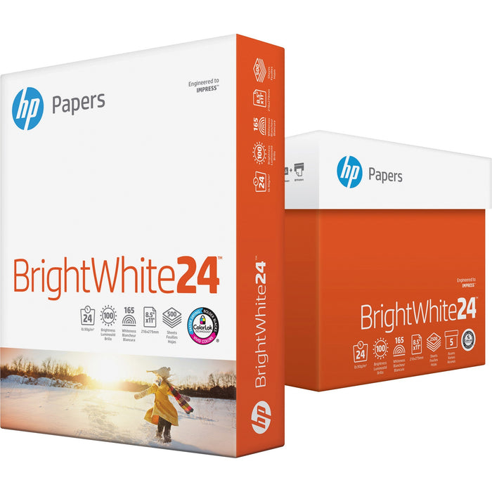 HP Papers BrightWhite24 Office Paper - White - HEW203000