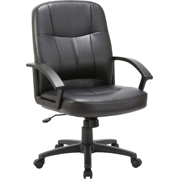 Lorell Chadwick Managerial Leather Mid-Back Chair - LLR60121