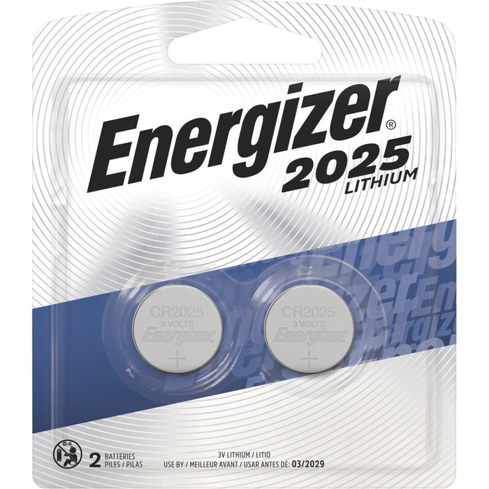 Energizer 2025 Lithium Coin Battery, 2 Pack - EVE2025BP2