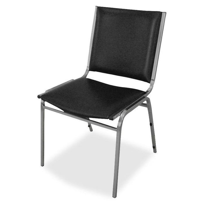 Lorell Padded Armless Stacking Chairs - LLR62502