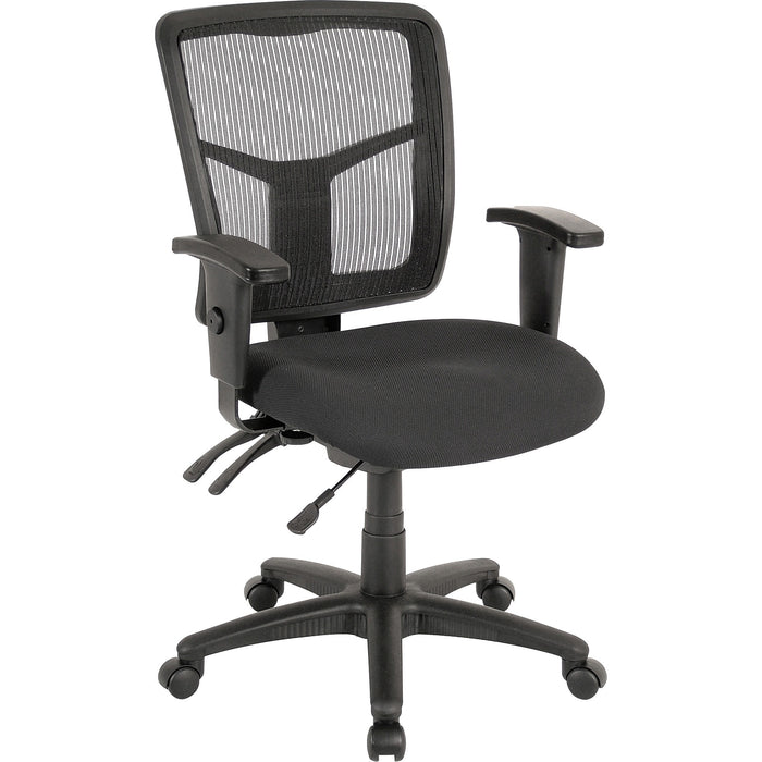 Lorell ErgoMesh Series Managerial Mid-Back Chair - LLR86201