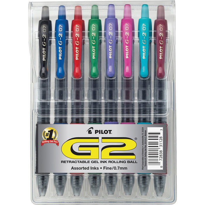 Pilot G2 Retractable Gel Ink Rollerball Pens - PIL31128