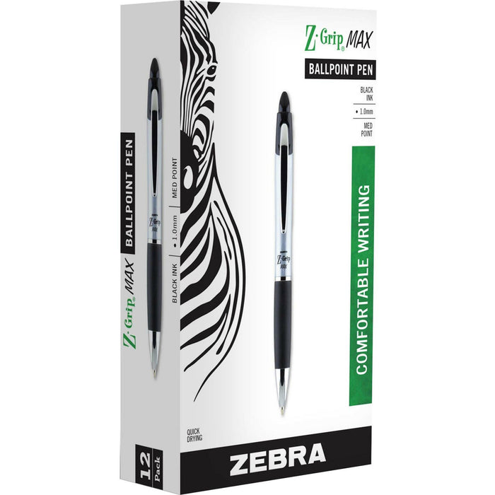 Zebra Z-grip Max Retractable Ballpoint Pens - ZEB22410