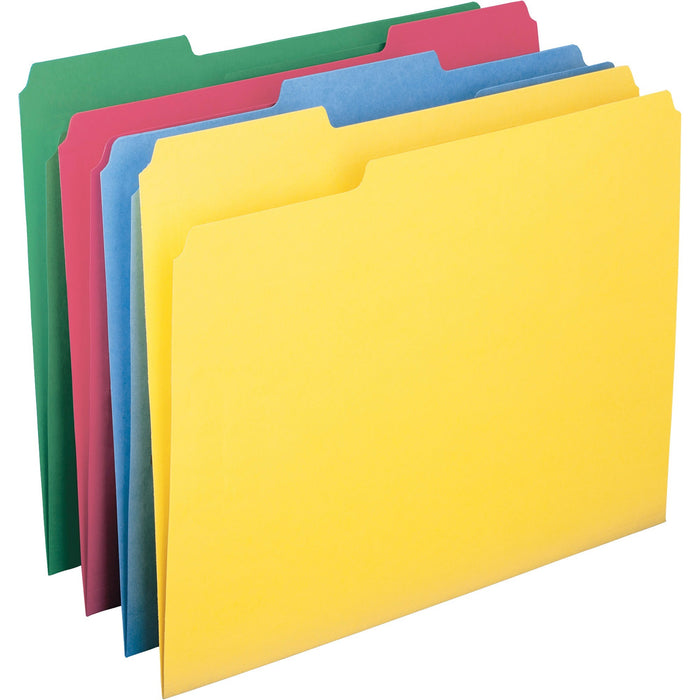 Smead WaterShed/CutLess 1/3 Tab Cut Letter Recycled Top Tab File Folder - SMD11951