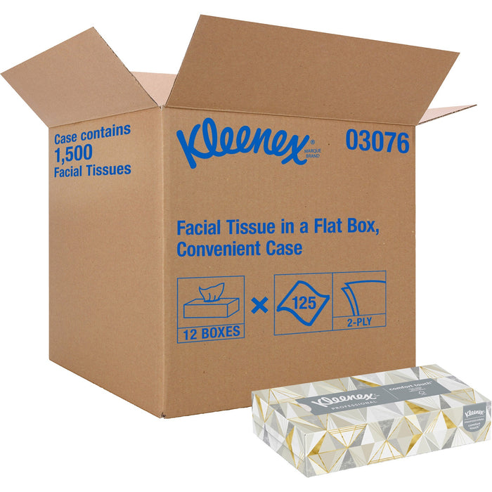 Kleenex Professional Facial Tissue for Business - Flat Box - KCC03076