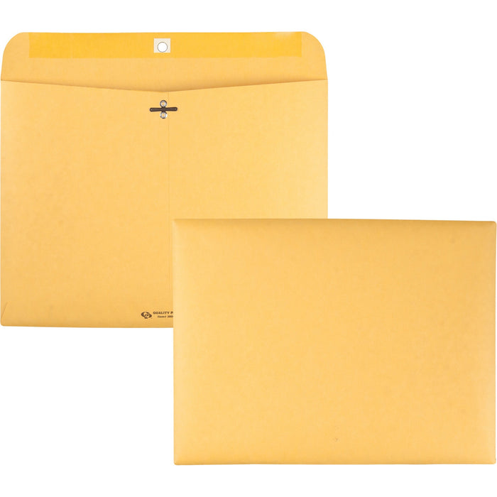 Quality Park 9 x 12 Clasp Envelopes with Deeply Gummed Flaps - QUA38090