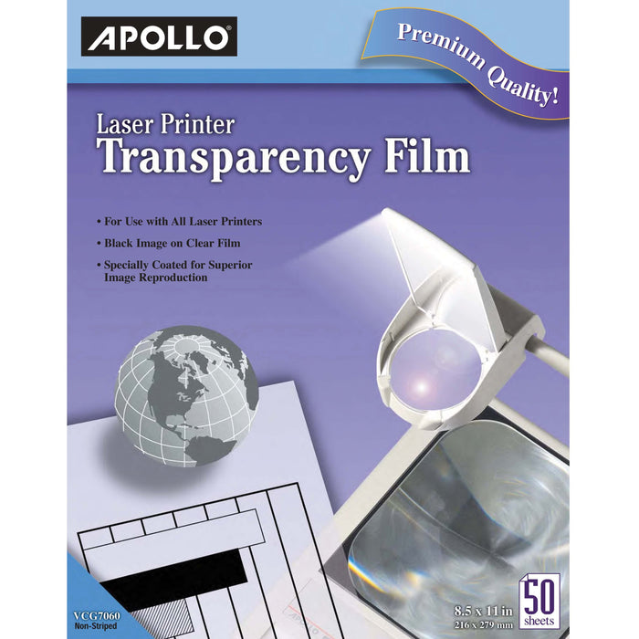 Apollo Laser Printer Transparency Film - APOCG7060