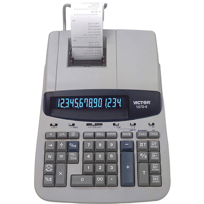 Victor 1570-6 14 Digit Professional Grade Heavy Duty Commercial Printing Calculator - VCT15706