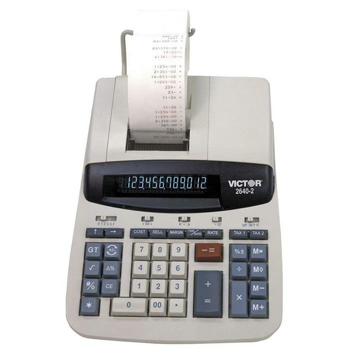 Victor 2640-2 12 Digit Heavy Duty Commercial Calculator - VCT26402