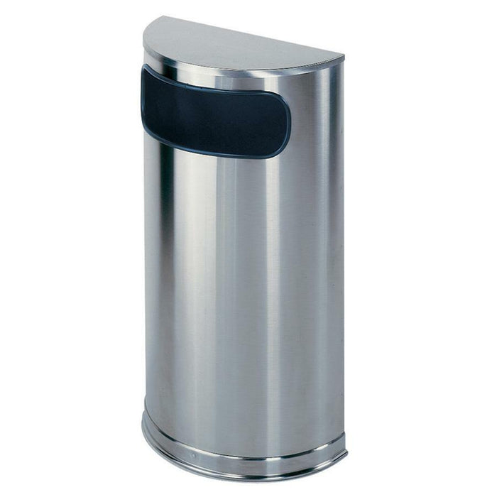 Rubbermaid Commercial Half Round Steel Receptacles - RCPSO8SSSPL