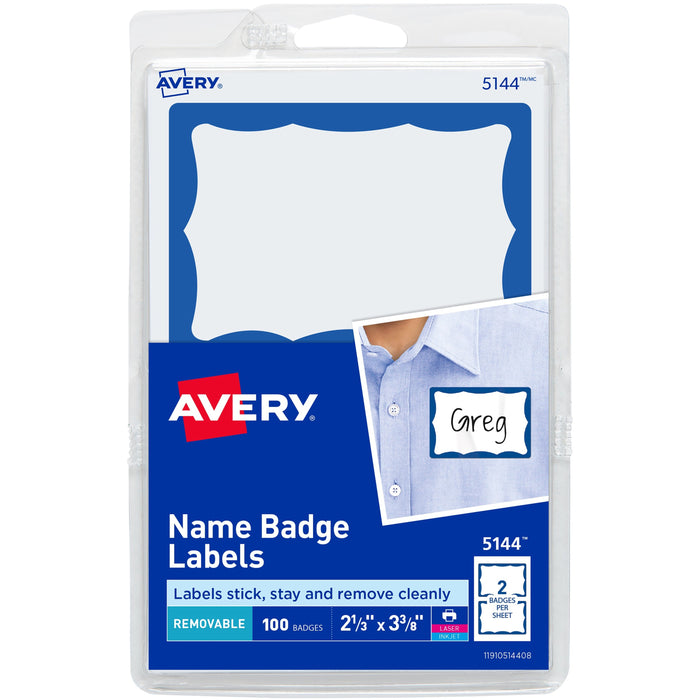 Avery&reg; Border Print or Write Name Tags - AVE5144