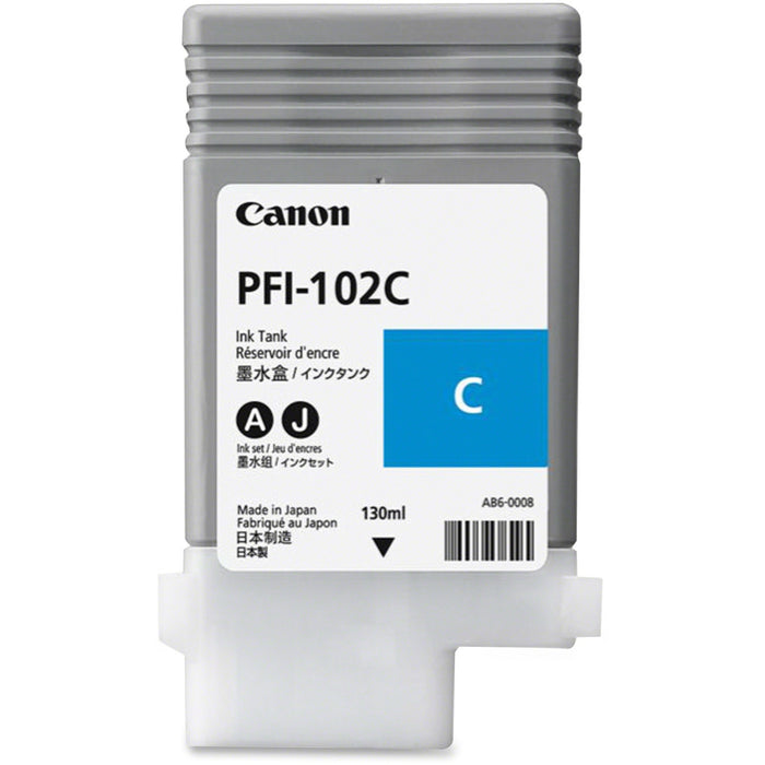 Canon PFI-102C Original Ink Cartridge - CNM0896B001AA