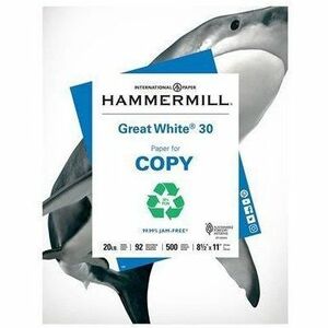 Hammermill Great White Recycled Copy Paper - White - HAM86700