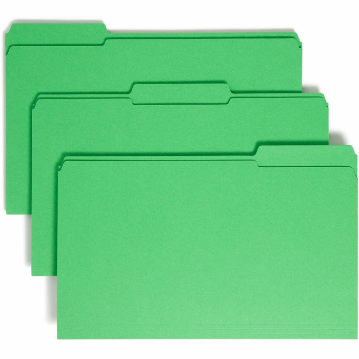 Smead Colored 1/3 Tab Cut Legal Recycled Top Tab File Folder - SMD17134