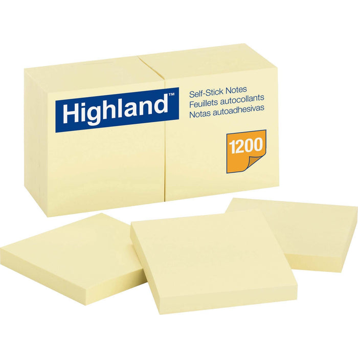 Highland Self-Sticking Notepads - MMM6549YW