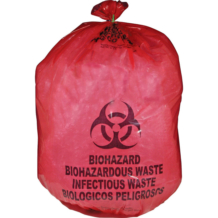 Medegen MHMS Red Biohazard Infectious Waste Bags - MHMMDRB142755