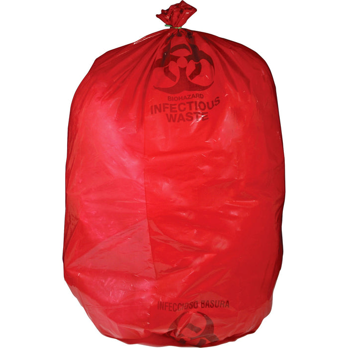 Medegen MHMS Red Biohazard Infectious Waste Bags - MHMRIWB142143